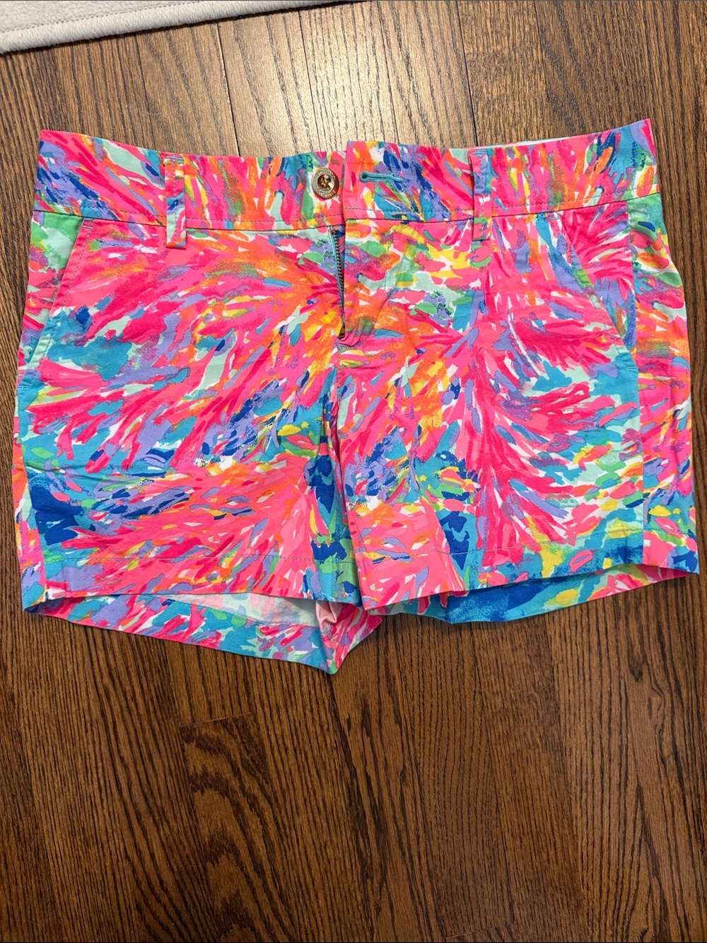 Lilly Pulitzer Neon Pink Multi-Print Callahan Shorts